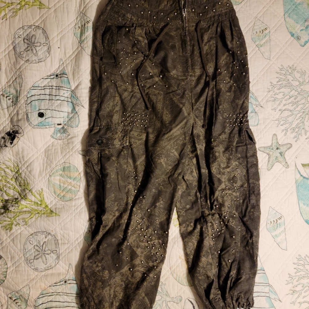 Free People High Waisted Cargo Pants, Size 12